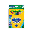 Crayola Ultra-Clean Washable Fine Line Markers, 12 Count-Features 12 Ultra-Clean Washable Fine Line Markers in classic colours that are perfect for the classroom