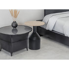 Brassex Colter Accent Table - Black/Gold-Slim profile