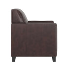 Flash Furniture – Fauteuil en cuir de la série Hercules Diplomat, brun-Siège et dossier en peluche