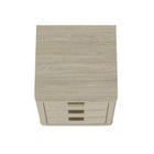 Manhattan Comfort Evelyn 20" Modern 3-Drawer Nightstand 2-Piece Set - Natural-20" L x 20" W x 24" H