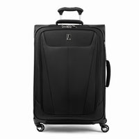 Travelpro Maxlite 5 25" Softside Check-in Luggage - Medium - Expandable - Spinner - Black-Patented Contour Grip is designed with rubberized touch points for a comfortable handhold and easier manoeuvring