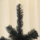 HOMCOM 5' Artificial Christmas Tree with Auto Open - Steel Base - Black-Stable steel base keep the tree upright