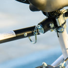 Aosom Bike Cargo Trailer - 88 lb Capacity - Black-The rear seat post clip has two heights for choose: 29.9" (76 cm), 31.9" (81 cm)
