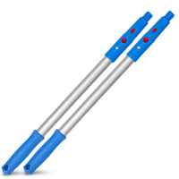 Gritt Commercial 20" Aluminum Pole - 2 Pack-Versatile functionality with a 3-in-1 click/lock adapter