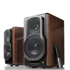Edifier S2000MKIII Audiophile Active Bookshelf 2.0 Speaker with Multiple Inputs Connection - Brown-Audiophile-Grade Sound: Equipped with planar diaphragm tweeters and 5.5" woofers, the S2000MKIII delivers exceptionally clear and powerful audio, creating an immersive listening experience for music, movies, and more