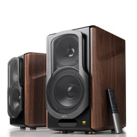 Edifier S2000MKIII Audiophile Active Bookshelf 2.0 Speaker with Multiple Inputs Connection - Brown-Audiophile-Grade Sound: Equipped with planar diaphragm tweeters and 5.5" woofers, the S2000MKIII delivers exceptionally clear and powerful audio, creating an immersive listening experience for music, movies, and more
