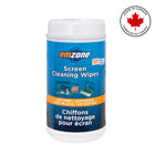 Emzone Screen Cleaning Wipes Tub - 100 Wipes/Pack - 12 Pack-Safe for TVs, monitors, tablets, and phones