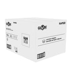 Globe Commercial - Serviettes de table NAP500 - Pliées en 4 - 30,5 x 30,5 cm - Blanches - 150 serviettes/paquet - Paquet de 12-Parfait pour les cantines, les cafeterias, les food trucks, les festivals, les restaurants et plus