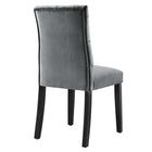 Modway Duchess Performance Velvet Dining Chairs - Grey - 2 Pack-Assembly Required