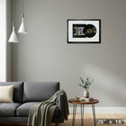 Vinyl Album Frame with White Background - Framed Print - 28" x 16"-Ready to hang - arrives fully assembled