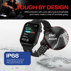 Reebok Icon Smartwatch - 45.35 mm - Phantom Black-Bluetooth calling and smart notifications let you take calls, texts, and app alerts on the fly