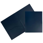 JAM Paper - Chemises scolaires à deux pochettes en plastique robuste - bleu marine - Paquet de 6-Dossiers de présentation en plastique durable | Couleur: Bleu Marine
