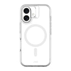 AXS Crystal Shield D3O Case Made with Recycled Materials Magsafe Compatible for Apple iPhone 16 - Clear-Anti-UV material offers a crystal clear design displaying the original design of your phone