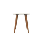 Manhattan Comfort Utopia 19.68" High Square End Table, White (89351)-Lacquered Square Shaped Top