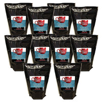East Coast Coffee Calm Seas Mountain Water Decaf Dark Roast Ground Coffee - 10 Pack-10 x 1Lb Bag of grounds