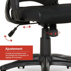 Staples - Chaise fonctionnelle en mailles, noir-Selon une utilisation de 8 heures par jour, 250 lb