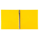 JAM Paper - Classeur en plastique de 2 -5 cm - jaune - 3 anneaux-Les larges panneaux avant et arrière recouvrent entièrement les intercalaires et protège-pages standard. Nos classeurs à 3 anneaux métalliques sont dotés de deux boutons pour une ouverture et une fermeture faciles, ainsi que d'une pochette pratique sur le rabat intérieur.