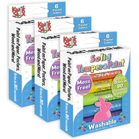 Kwik Stix Tempera Paint Sticks Easter Edition - Pastel Colours - 6/Pack - 3 Pack-Uncap, twist and paint