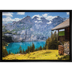 Mountain Lake - Framed Canvas - 31" x 22"-High-quality art print professionally matted and framed