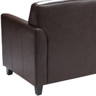 Flash Furniture – Sofa en cuir Hercules Diplomat BT-827-2-BN-GG, brun-Mousse ignifuge CA117