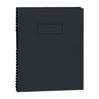 Blueline NotePro Hardcover Notebook, 9-1/4" x 7-1/4", Black, 192 Pages-NotePro offers the durability of a hard cover and the flexibility of a wire-bound book