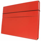 JAM Paper Thin Portfolio File Carrying Case with Elastic Band Closure - 9 1/4 x 1/2 x 12 1/2 - Red-Size: 9.25" x5" x 12.5"