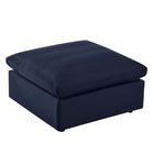 Modway Commix Overstuffed Outdoor Patio Ottoman - Navy-Outdoor Patio Ottoman