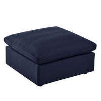 Modway Commix Overstuffed Outdoor Patio Ottoman - Navy-Outdoor Patio Ottoman