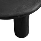 Modway Mavina Round Mango Wood Coffee Table - Black-6
