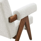 Modway - Lyra Tissu Boucle Fauteuil - Ivoire - Ensemble de 2-8