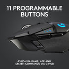 Logitech G502 HERO Wireless Gaming Mouse (910-005565)-Primary buttons with mechanical switches rated to 50 million clicks