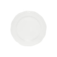 Casa Domani Florence Round Platter - 33cm - White-Made of Porcelain featuring a delicate embossed pattern on scalloped profile.