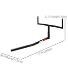 Soozier Suspended Truck Bed Extender with Adjustable Width and Height For Ladder-Can be used to carry ladder, rack, canoe, kayak, long pipes and lumber, etc