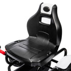 Aosom - Go-kart à pédales pour enfants avec siège réglable, roues en caoutchouc - blanc-Couleur : blanc, noir 
