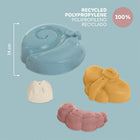 Miniland ECO Sand Molds - 4 Pieces Per Set - 2 Sets-For kids from 18 to 36 months
