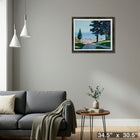 Autumn Sunlight Georgian Bay by Franz Johnston - Framed Print - 34" x 30"-Ready to hang - arrives fully assembled
