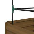 Outsunny Raised Garden Bed with 3-Tier Trellis Tomato Cage - Open Bottom-Keeps weeds away and provides good drainage with an open bottom
