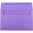 JAM Paper A10 Coloured Invitation Envelopes - 6 x 9.5 - Violet Purple Recycled - 50 Pack-These envelopes are perfect to use for sending invitations, greeting cards, RSVP's, thank you cards, gifts for birthdays, graduations, holidays and more