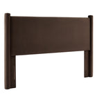 Modway Rael Performance Velvet Full Headboard - Chocolate Brown-Padded Headboard