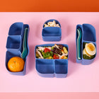 b.box Silicone Bento Tray Mini Lunchbox - Ocean-Free from BPA