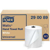 Tork - Essuie-mains en rouleaux, Advantage, 700', blanc - paquet de 6-Essuie-mains papier en rouleaux adaptés aux systèmes de distributeurs H1 Tork Matic : une offre large de distributeurs avec des remplissages qui garantissent toutes combinaisons pour s'adapter à tous types différents de besoins dans les entreprises