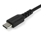 StarTech 3.3 ft USB-C Cable, Black-Durable USB 2.0 Type C cable is reinforced with Kevlar aramid fiber for increased tensile strength that is 5x stronger than steel