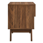 Modway Soma 1-Drawer Nightstand - Walnut-Non-Marking Foot Pads