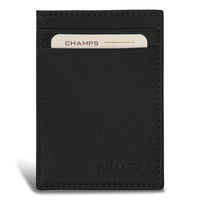 Champs - Porte-cartes Mag Hybride en cuir Onyx - Noir-Porte-cartes hybride magnétique en cuir