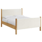 Modway Maven Queen Size Boucle Upholstered Platform Bed - Feather Oak-Weight Capacity: 794 lb