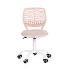 Homy Casa - Chaise de bureau pour adolescent en tissu - Rose-Hauteur Réglable : Personnalisez la hauteur de la chaise avec une plage de réglage de 4,7 pouces pour répondre à vos besoins de confort