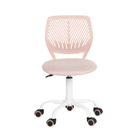Homy Casa - Chaise de bureau pour adolescent en tissu - Rose-Hauteur Réglable : Personnalisez la hauteur de la chaise avec une plage de réglage de 4,7 pouces pour répondre à vos besoins de confort