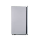 BLACK+DECKER 3.2 cu. ft. Freestanding Mini Fridge with Freezer - Stainless Steel-Spacious Capacity: Two removable glass refrigerator shelves help expand storage space while full and half-width door storage bins accommodate cans and small containers or 2-liter bottles