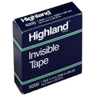 Highland Invisible Tape - 3/4" x 1296" - 6 Rolls-Accepts most ink and pencil marks