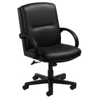 Nightingale Reward Mid Back Management Chair - Black-Pillow upholstery seat and back